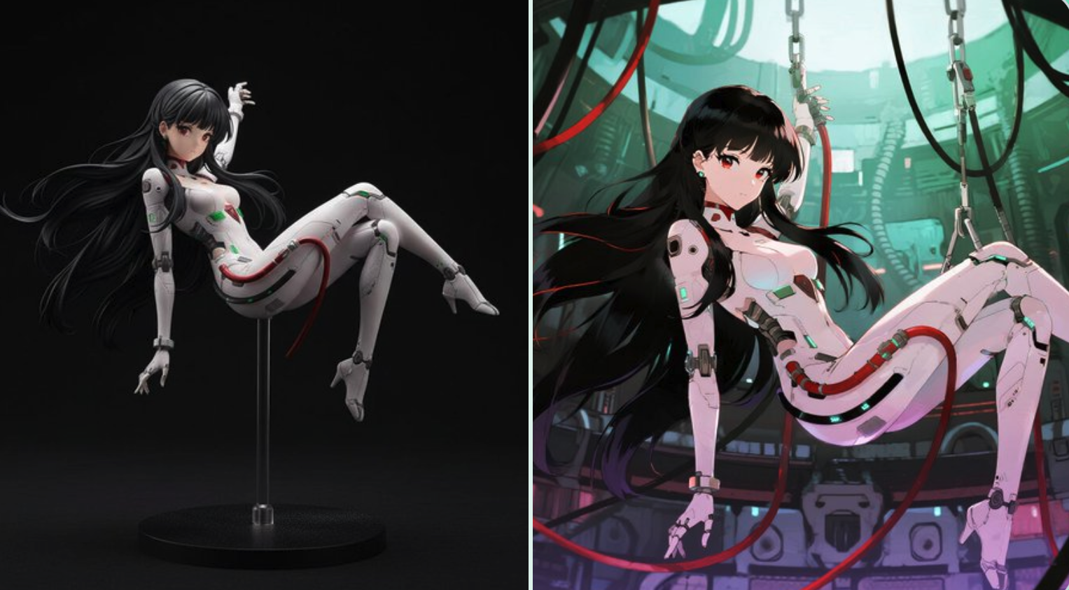 Nano banana prompt: Copy pose from anything - Example 1 Copy pose from anything - AI generated example 1 showcasing realistic figurine transformation from photo